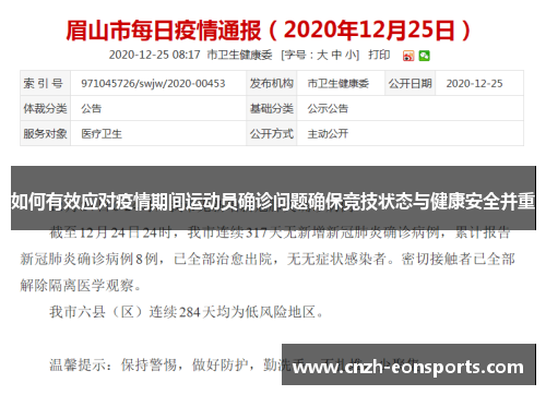 如何有效应对疫情期间运动员确诊问题确保竞技状态与健康安全并重