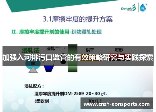 加强入河排污口监管的有效策略研究与实践探索